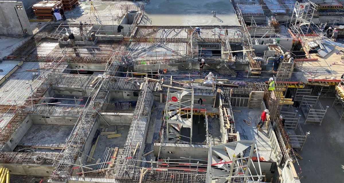 Refurbishment site — construction management assignment by Belenis