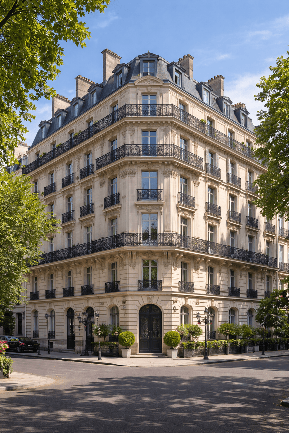 Haussmann-era building in Paris IX — client-side project management assignment by Belenis